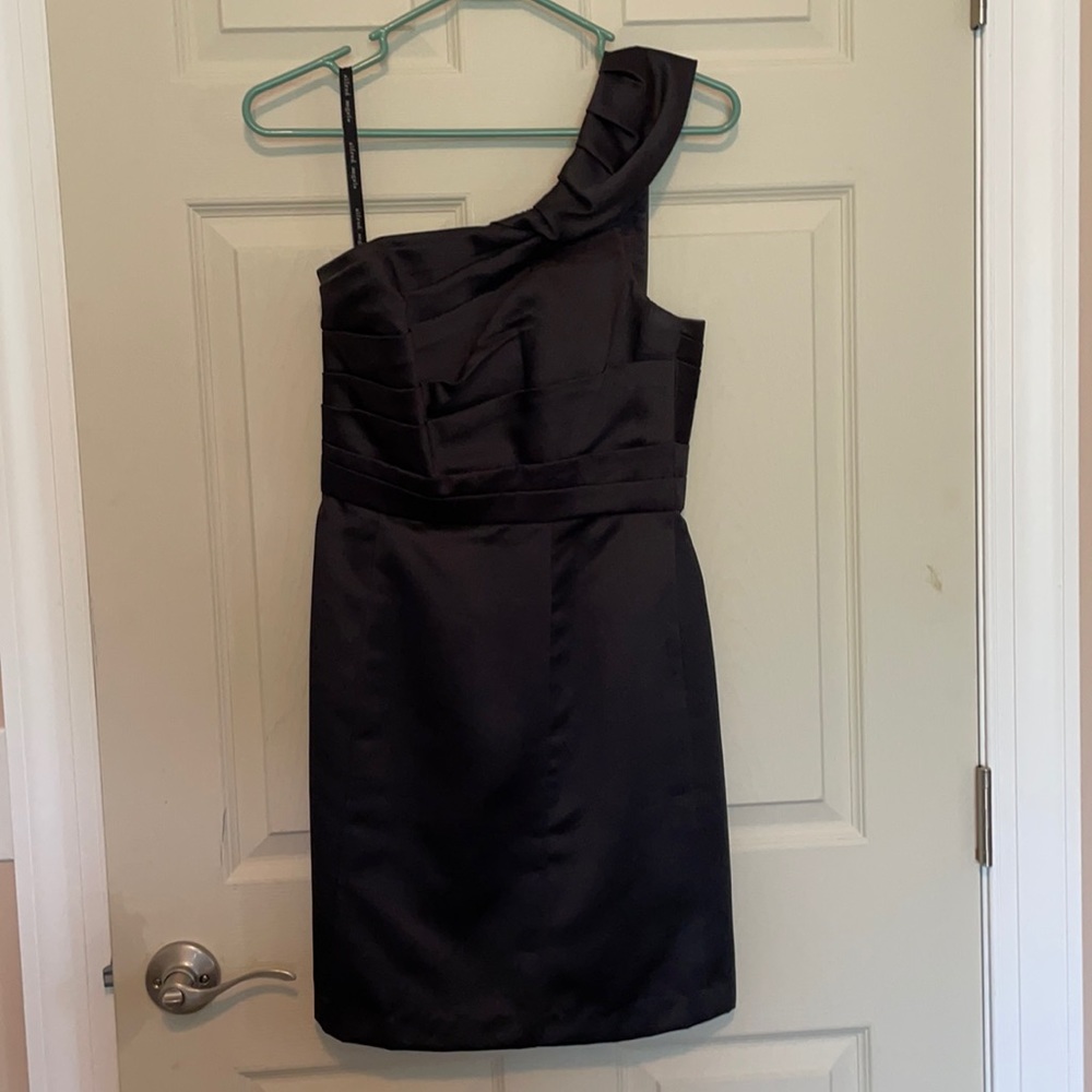 Black one strap Alfred Angelo dress